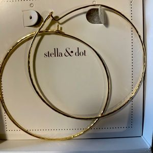 Stella & Dot Essential Hammered Hoops